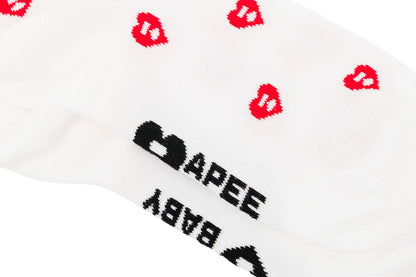 BAPE MONOGRAM INTARSIA ANKLE SOCKS