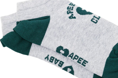 BAPE APEE LOGO INTARSIA ANKLE SOCKS