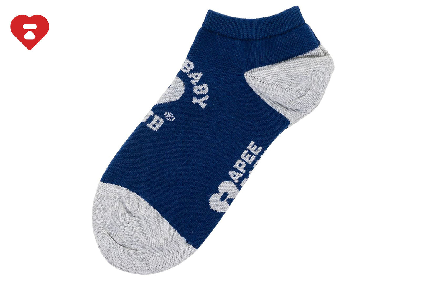 BAPE APEE LOGO INTARSIA ANKLE SOCKS