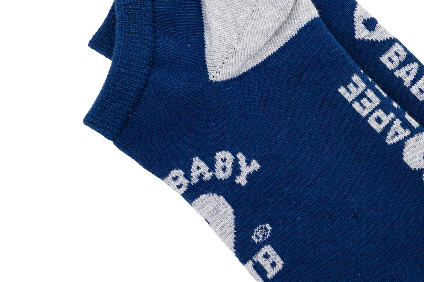 BAPE APEE LOGO INTARSIA ANKLE SOCKS