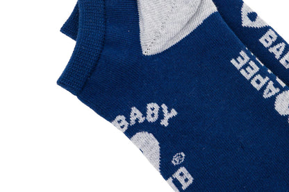 BAPE APEE LOGO INTARSIA ANKLE SOCKS