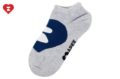 BAPE BIG HEART INTARSIA ANKLE SOCKS