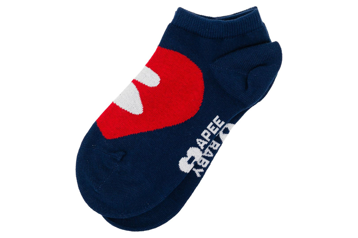 BAPE BIG HEART INTARSIA ANKLE SOCKS