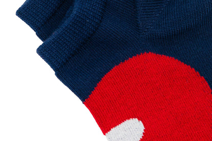 BAPE BIG HEART INTARSIA ANKLE SOCKS