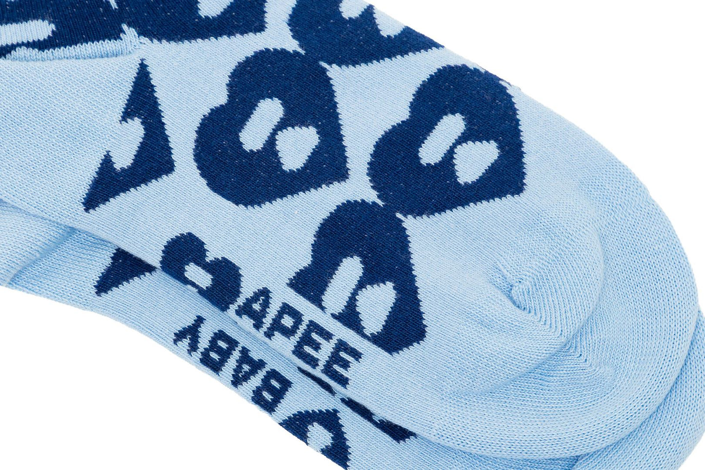 BAPE BIG HEART MONOGRAM INTARSIA ANKLE SOCKS