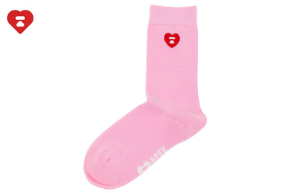 BAPE HEART EMBROIDERY BADGE SOCKS #2