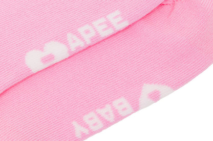 BAPE HEART EMBROIDERY BADGE SOCKS #2