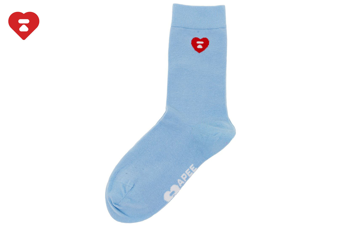 BAPE HEART EMBROIDERY BADGE SOCKS #2