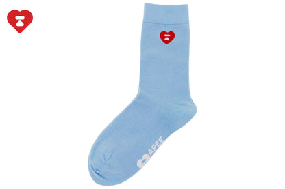 BAPE HEART EMBROIDERY BADGE SOCKS #2