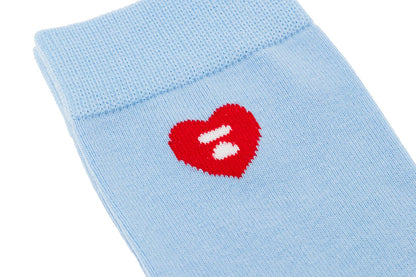 BAPE HEART EMBROIDERY BADGE SOCKS #2