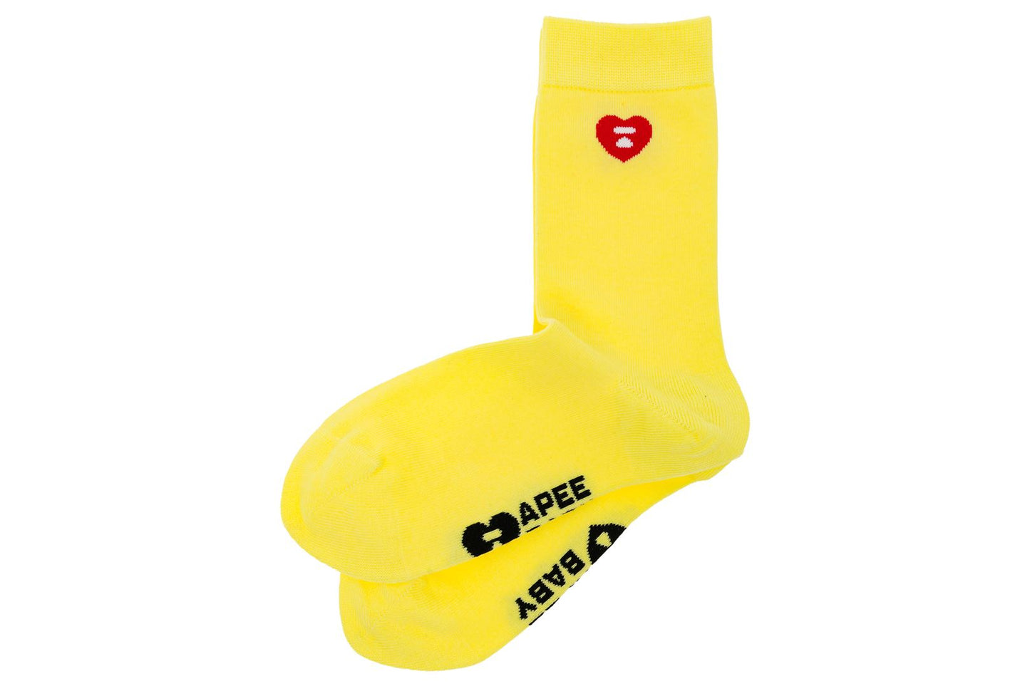 BAPE HEART EMBROIDERY BADGE SOCKS #2