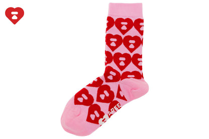 BAPE BIG HEART MONOGRAM INTARSIA SOCKS #2