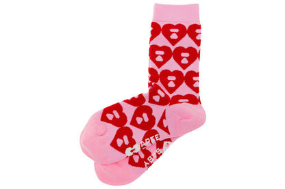 BAPE BIG HEART MONOGRAM INTARSIA SOCKS #2