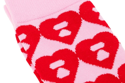BAPE BIG HEART MONOGRAM INTARSIA SOCKS #2