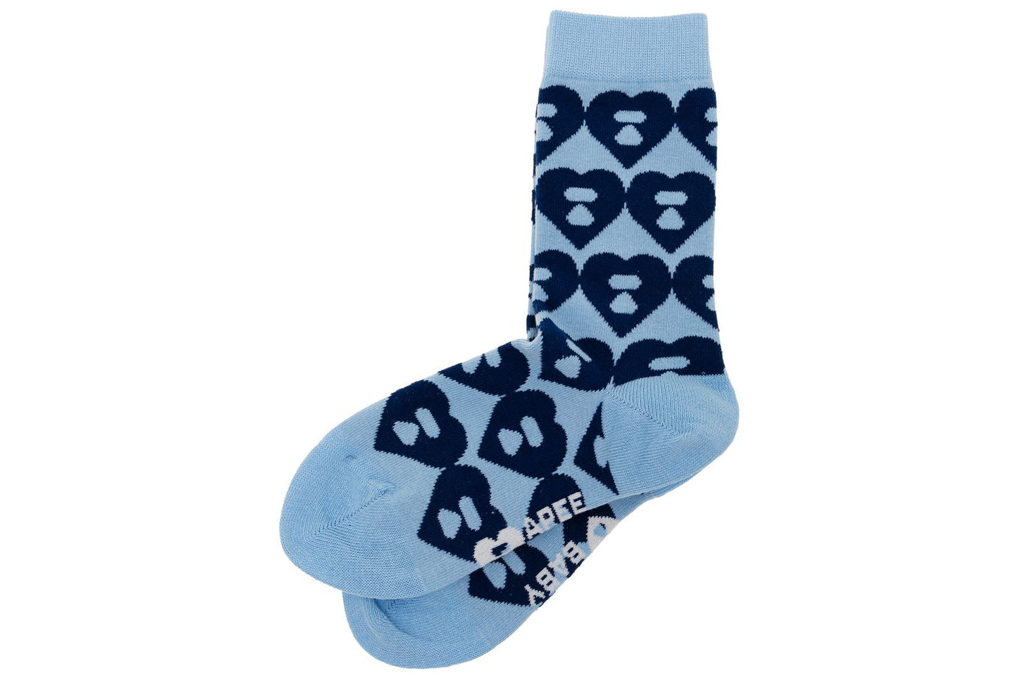 BAPE BIG HEART MONOGRAM INTARSIA SOCKS #2