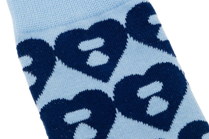 BAPE BIG HEART MONOGRAM INTARSIA SOCKS #2