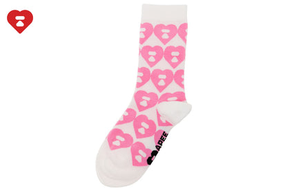 BAPE BIG HEART MONOGRAM INTARSIA SOCKS #2
