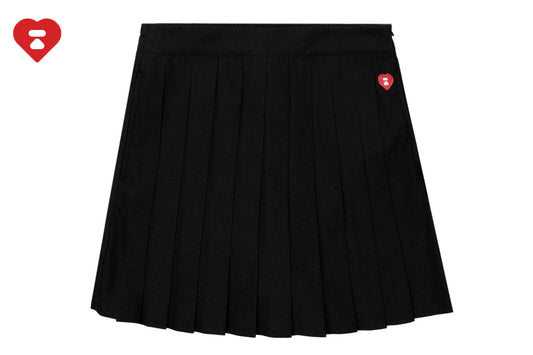 BAPE HEART BADGE PLEATED SKIRT SHORTS