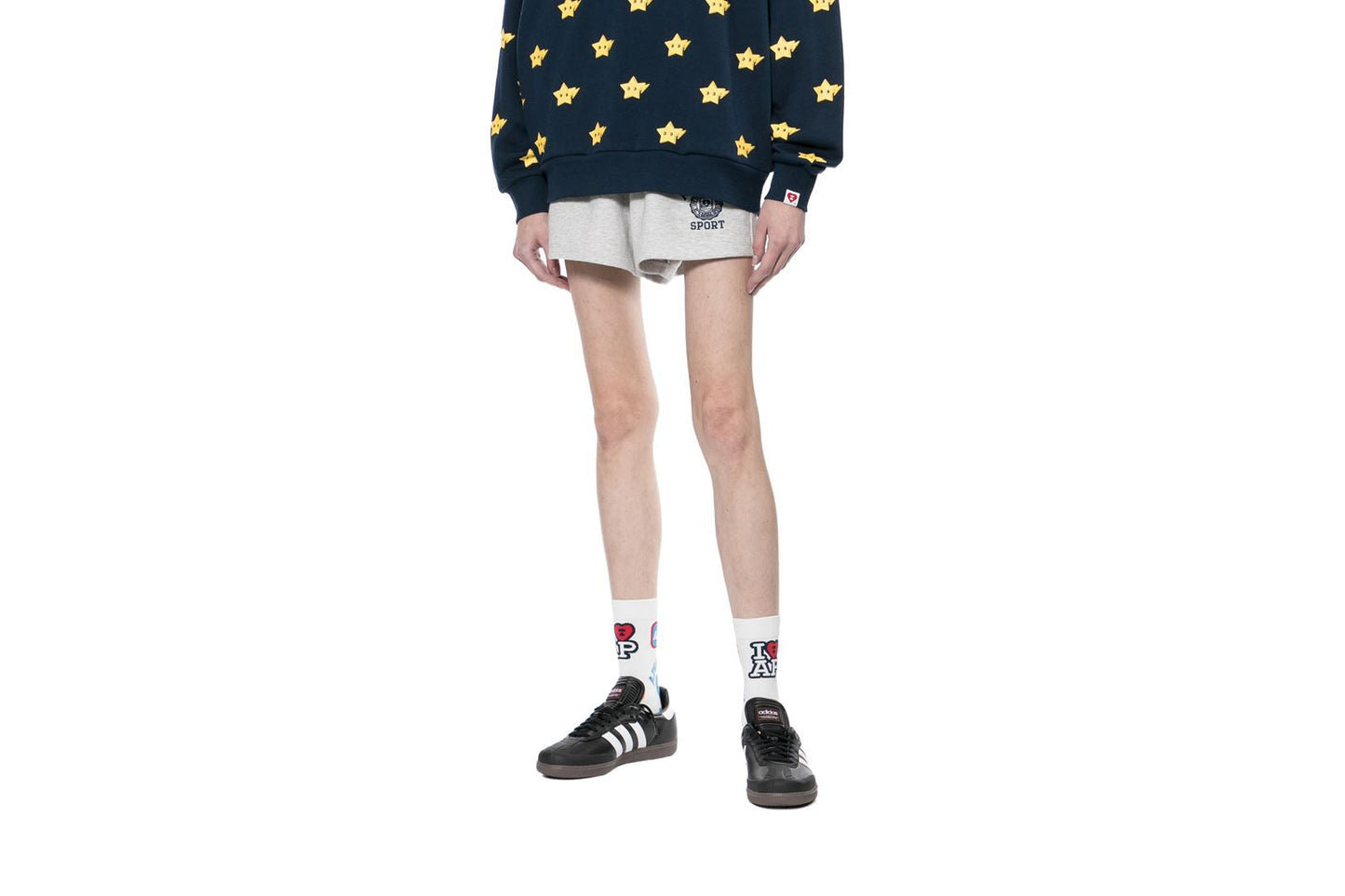 BAPE 大學刺繡運動短褲