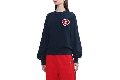 BAPE CAMO CHENILLE EMBROIDERY BADGE SWEAT SHIRT