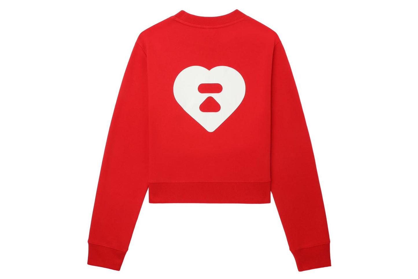 BAPE BIG HEART BACK PRINT CROP SWEAT SHIRT