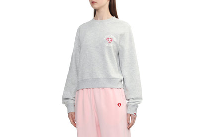 BAPE CAMO HEART CHEST PRINT CROP SWEAT SHIRT