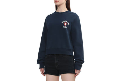 BAPE CAMO HEART CHEST PRINT CROP SWEAT SHIRT