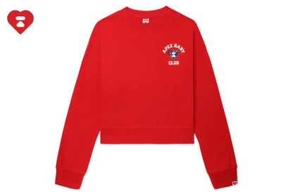 BAPE CAMO HEART CHEST PRINT CROP SWEAT SHIRT