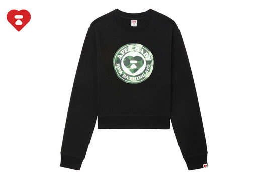 BAPE 圓形迷彩心形印花運動衫