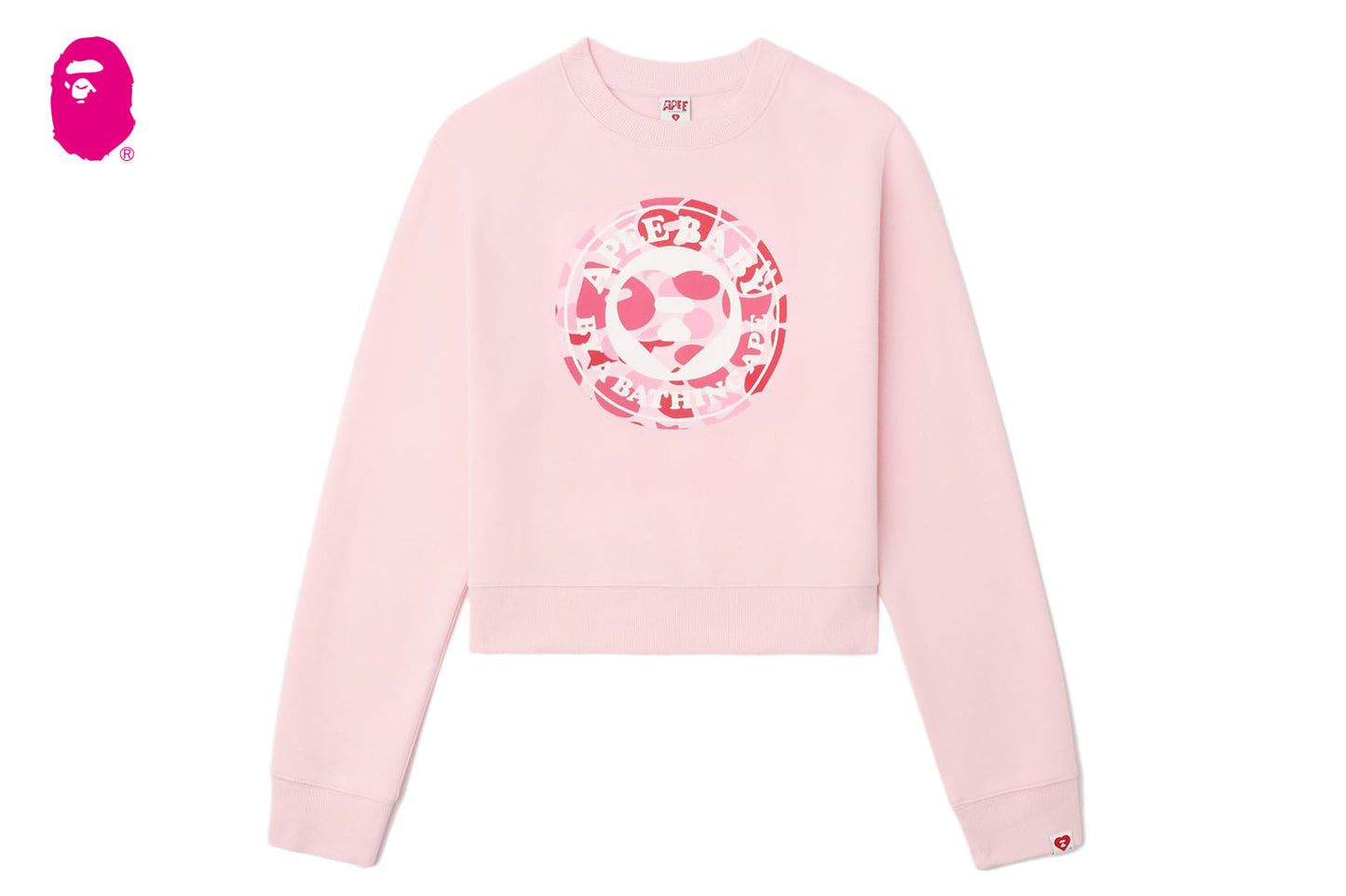 BAPE 圓形迷彩心形印花運動衫
