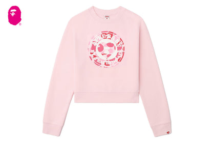 BAPE 圓形迷彩心形印花運動衫