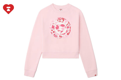 BAPE 圓形迷彩心形印花運動衫