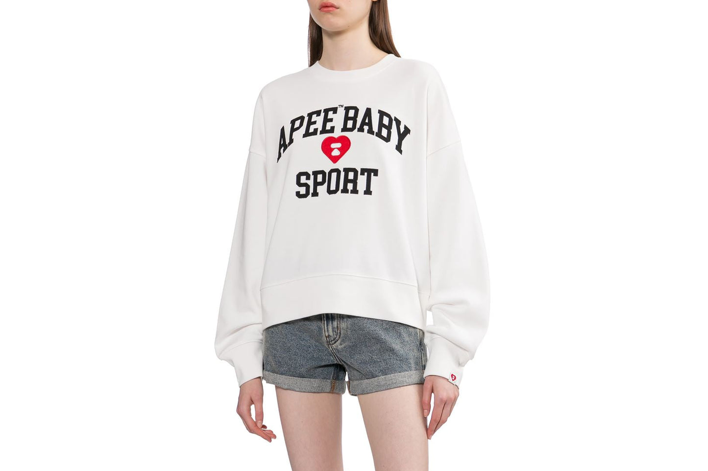 BAPE 應用補丁與心形刺繡運動衫