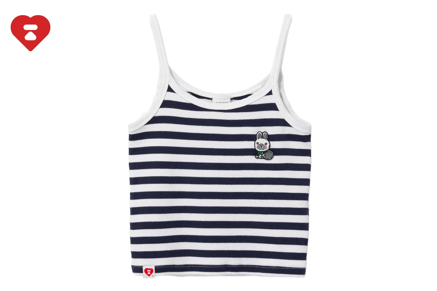 BAPE BABY DOPPY BADGE STRIPE CAMISOLE