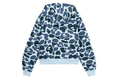 BAPE CAMO HOODED ZIP UP SWEATER