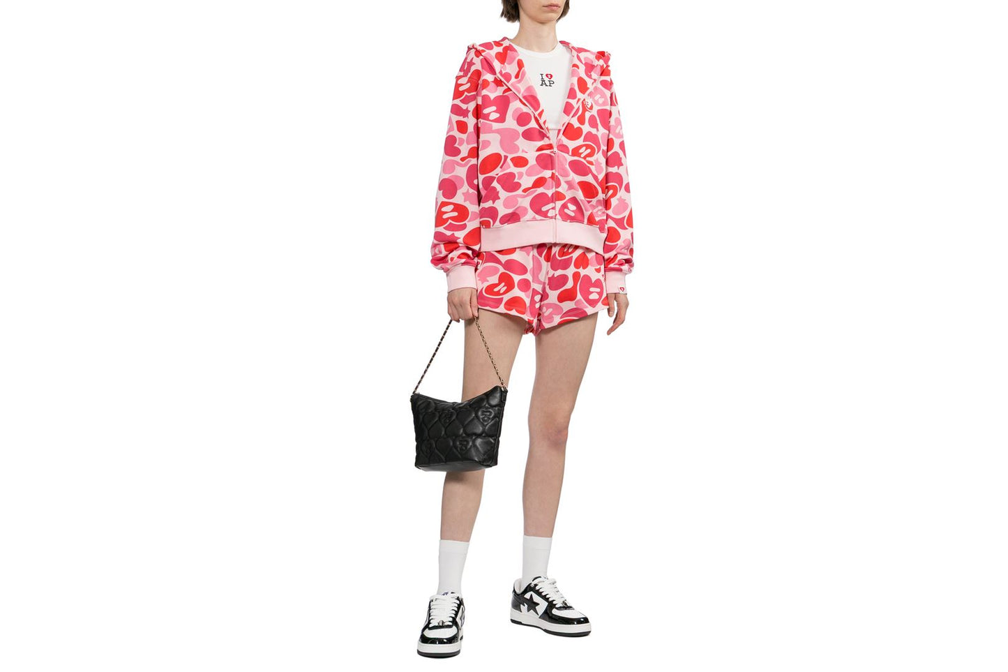 BAPE CAMO HOODED ZIP UP SWEATER