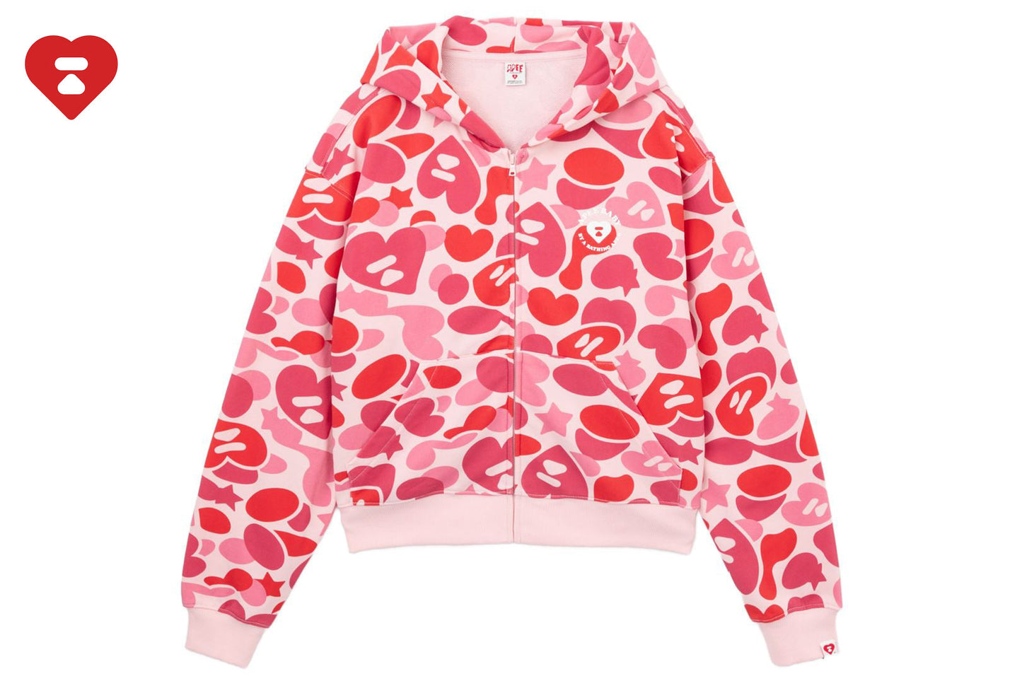 BAPE CAMO HOODED ZIP UP SWEATER