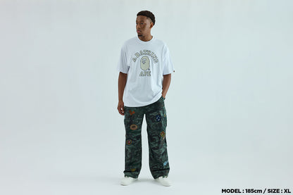 BAPE 手繪輪廓大學休閒版型短袖T恤