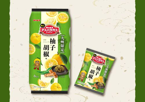 日本代購｜未知 零食 - ギンビス迷你蘆筍柚子胡椒味6包｜Jalplaza-airport.jalux
