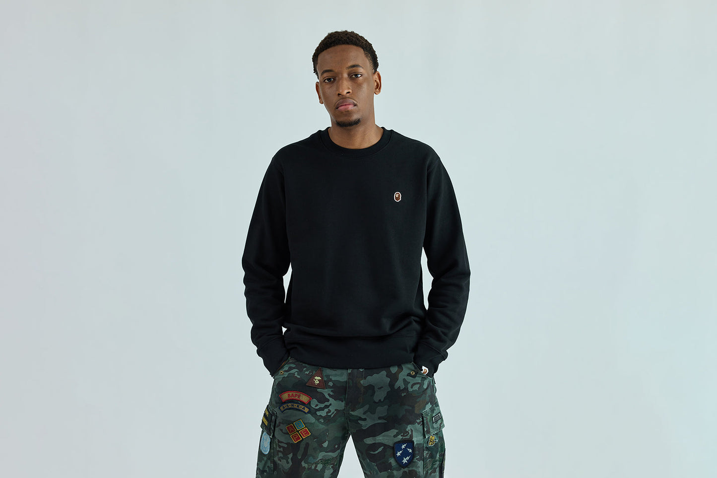 BAPE ONE POINT CREWNECK SWEATSHIRT