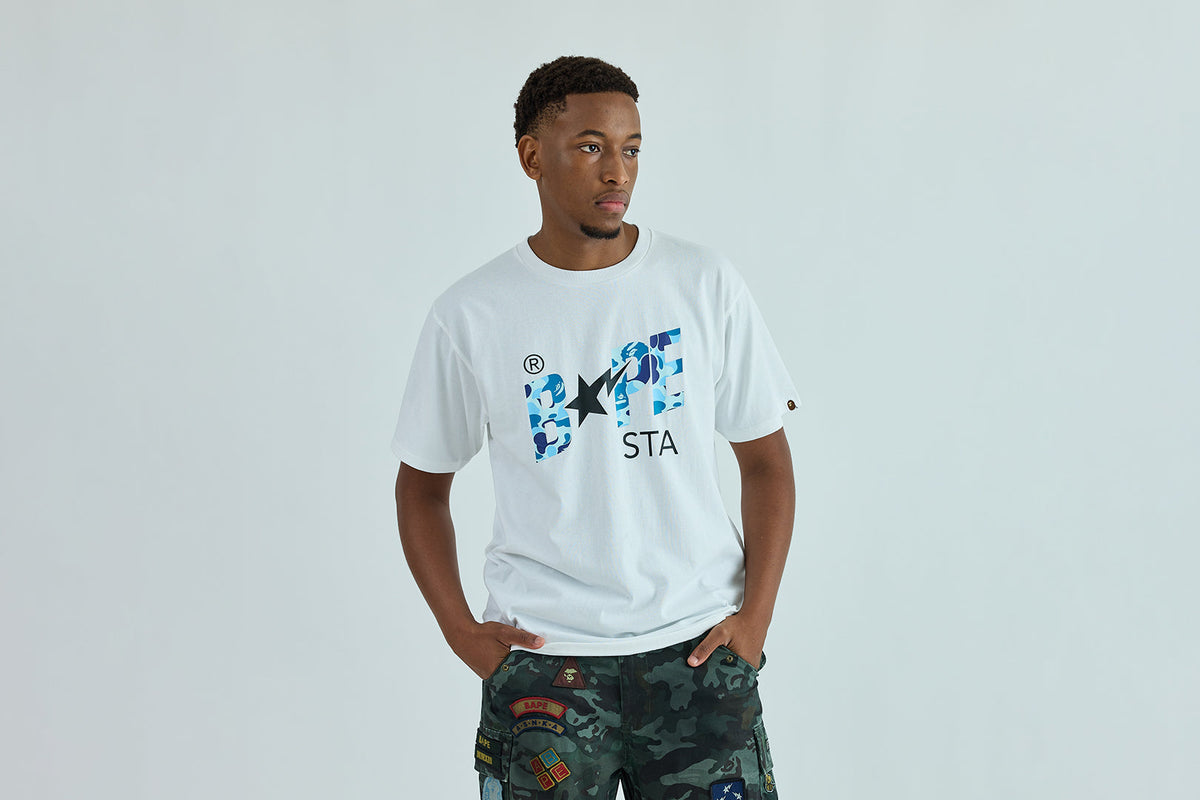 BAPE ABC CAMO BAPE STA LOGO TEE