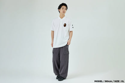 BAPE 大猩猩頭部刺繡 polo 衫
