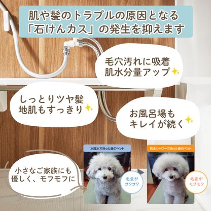 日本代購｜哈斯特克 軟水器 - Aqua Soft Bubble Plus｜シャワー用軟水器