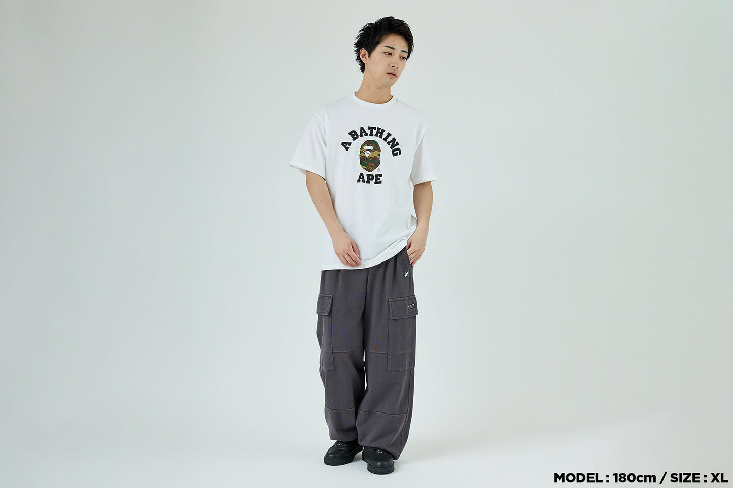 BAPE GLITCH WOODLAND CAMO 大學T恤