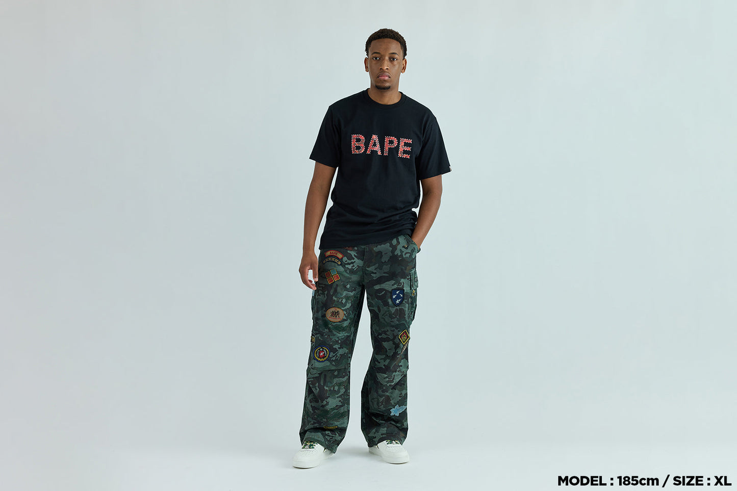 BAPE 水晶字母T恤