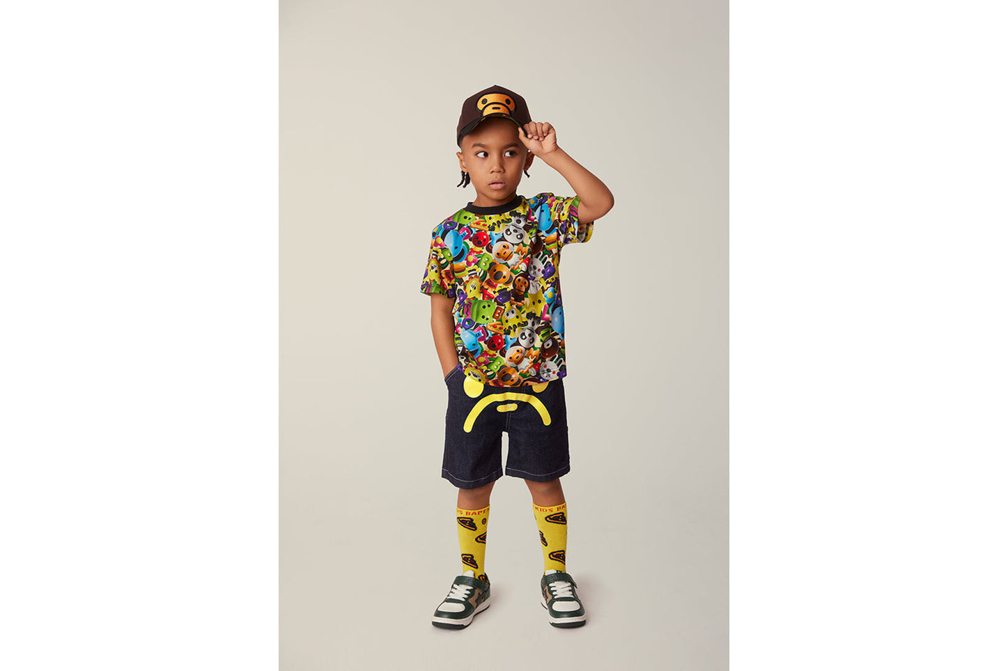 BAPE MILO FACE NEW ERA 9FORTY CAP