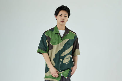 BAPE MEGA ABC CAMO MESH SHIRT