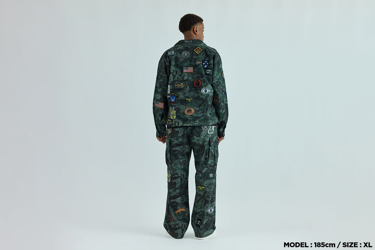 BAPE HYBRID CAMO MULTI BADGE JACKET