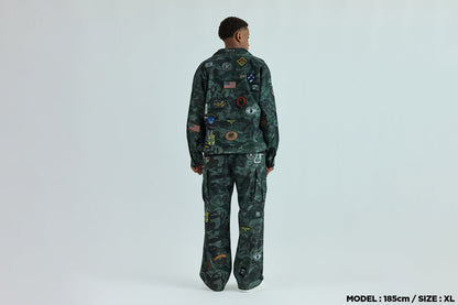 BAPE HYBRID CAMO MULTI BADGE JACKET