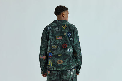BAPE HYBRID CAMO MULTI BADGE JACKET
